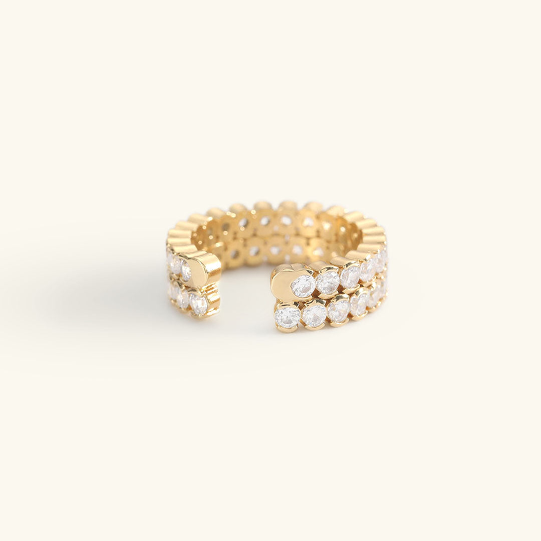 Cassandra Studded Gold Ring