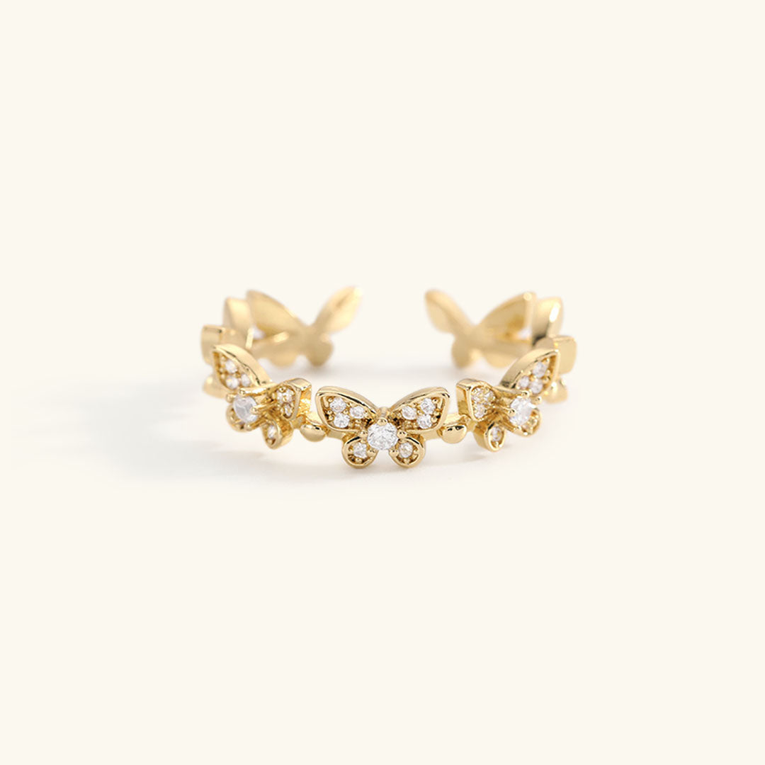 Colleen Butterfly Gold Ring