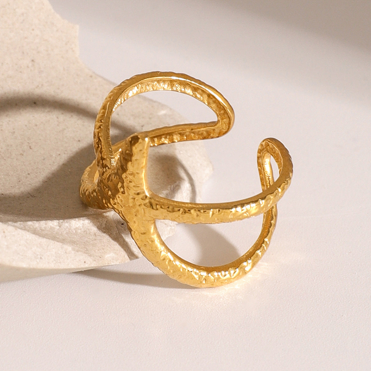 Aurelie Gold Starfish Ring