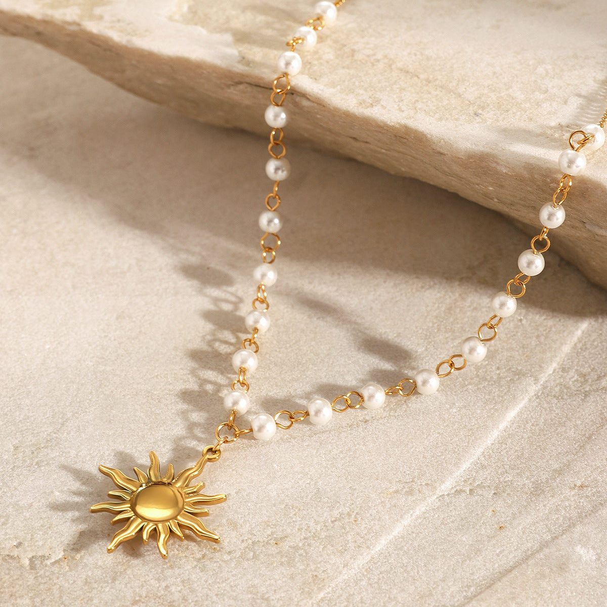 Apollo Sun Pearl Necklace