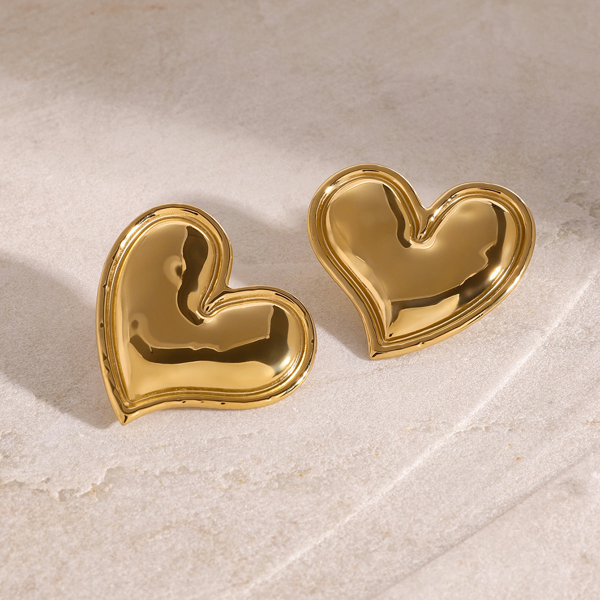 Liora Gold Heart Earrings