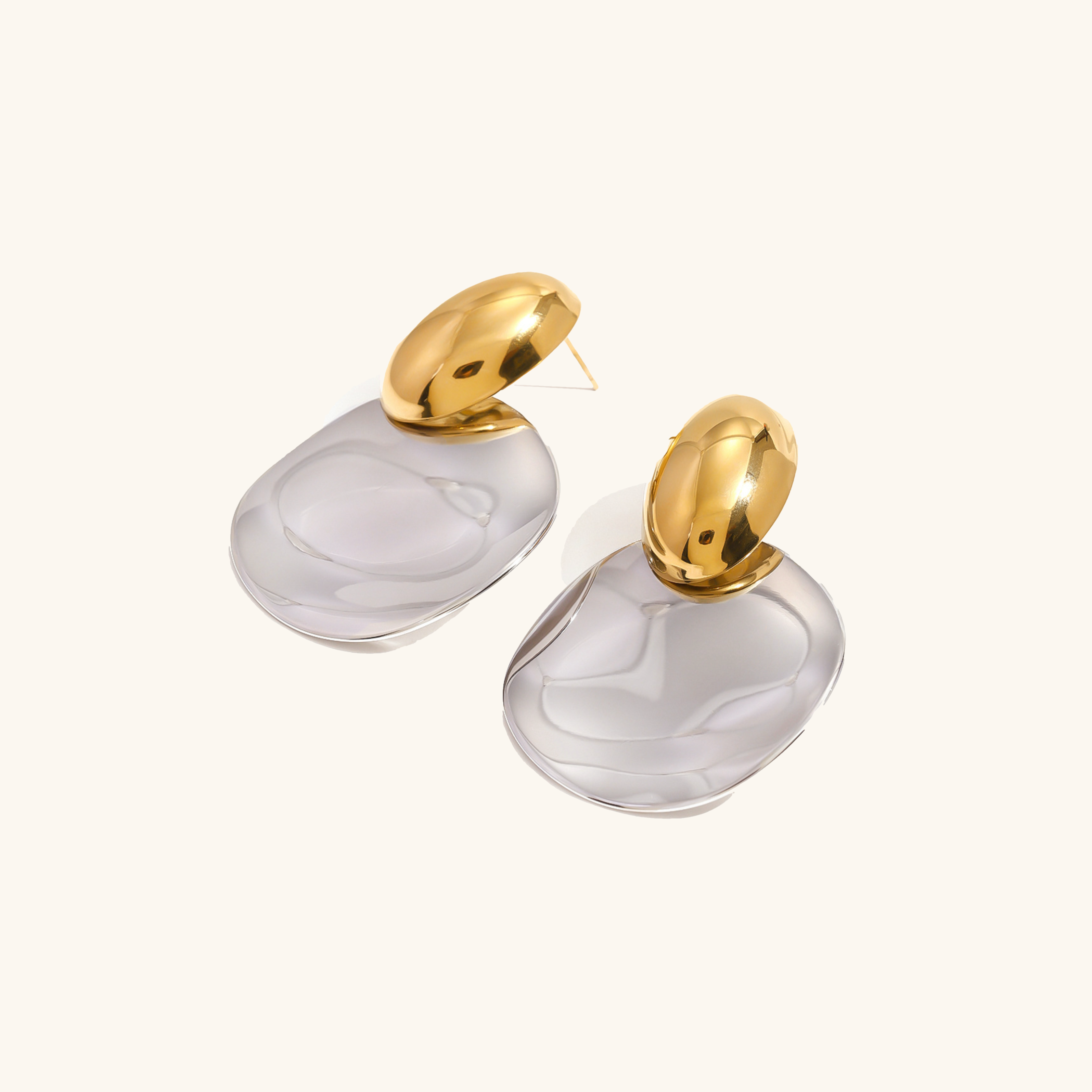 Destiny Chunky Gold Drop Earrings