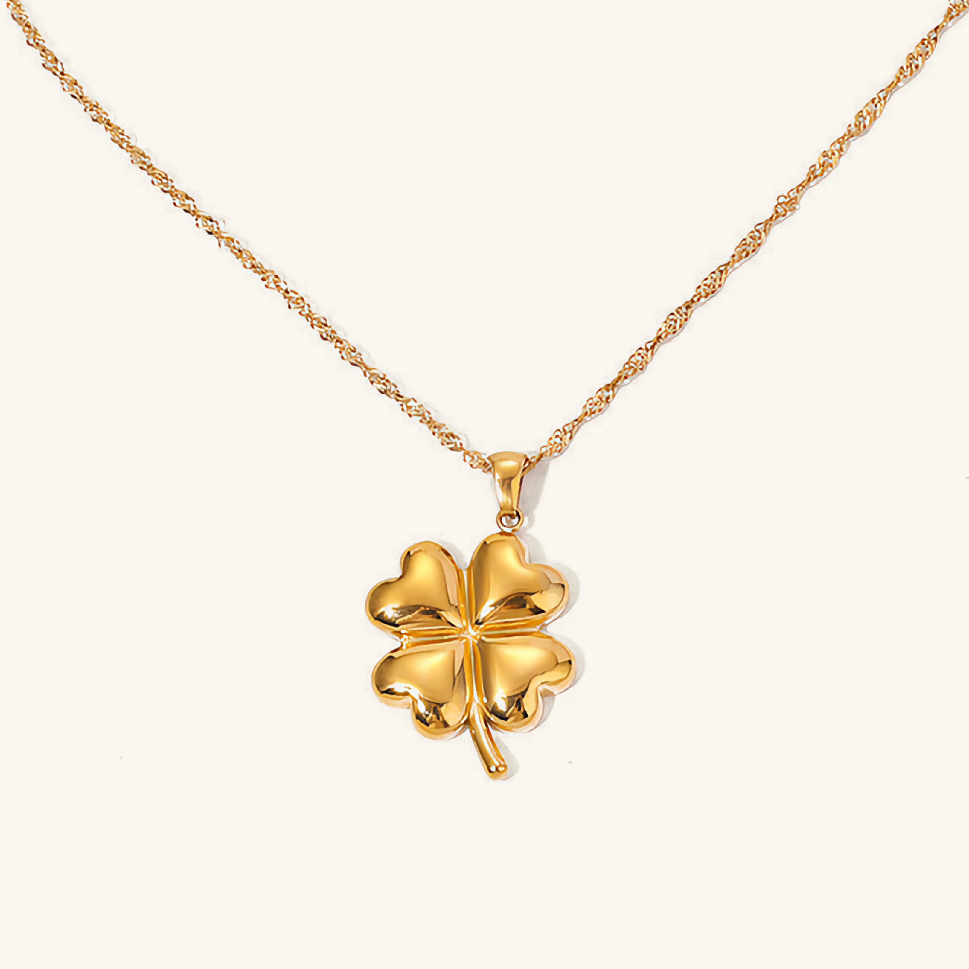 Ella Clover Gold Necklace