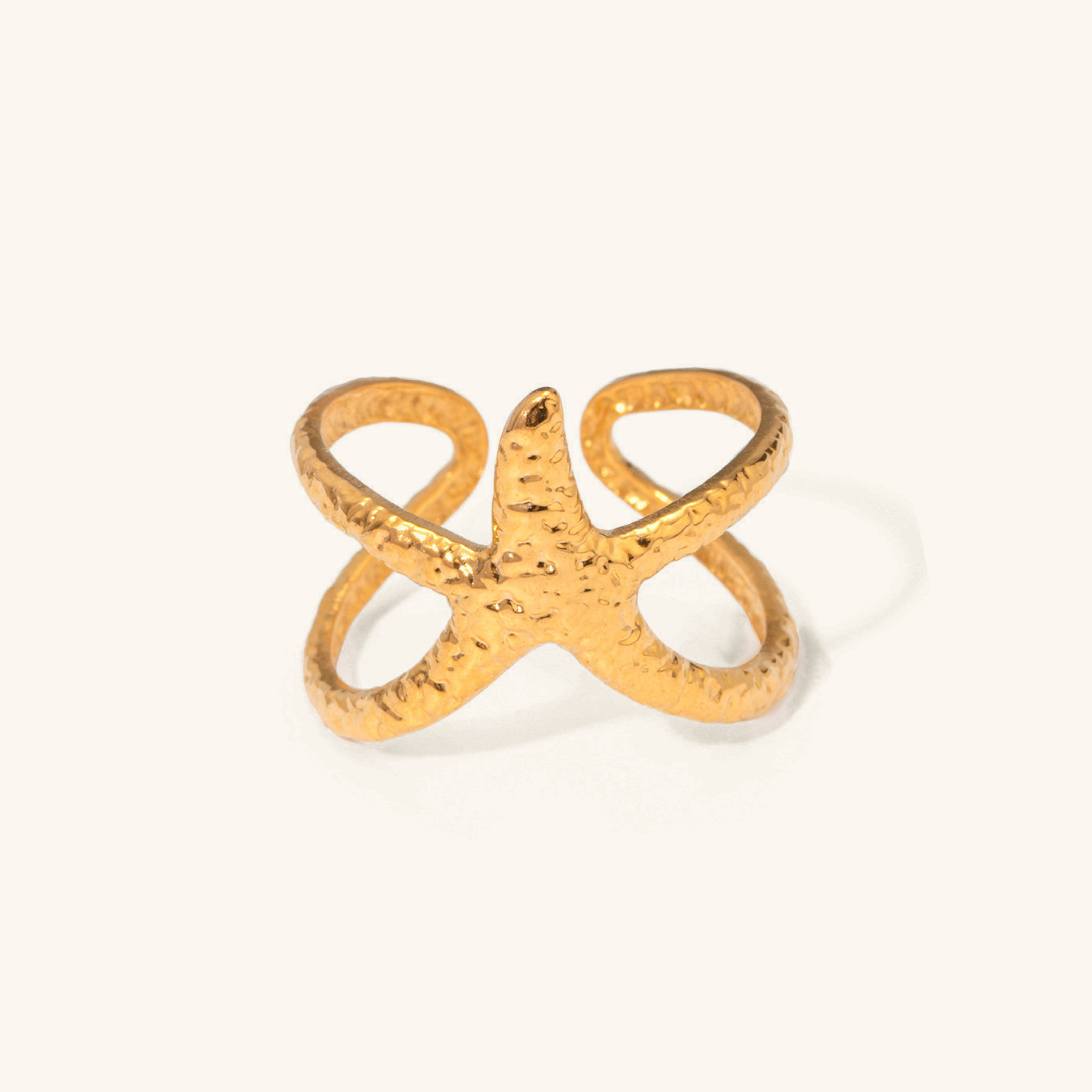 Aurelie Gold Starfish Ring