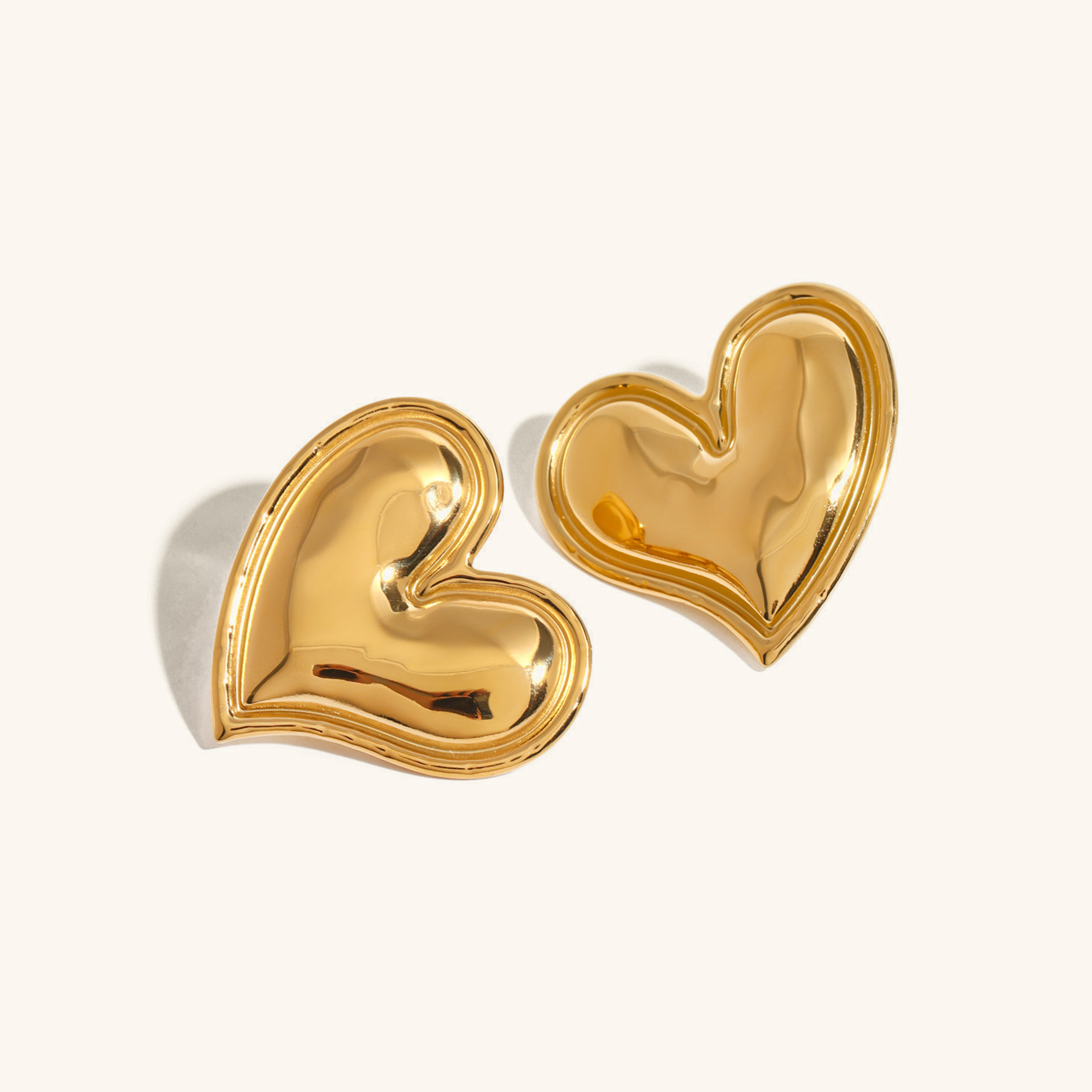 Liora Gold Heart Earrings