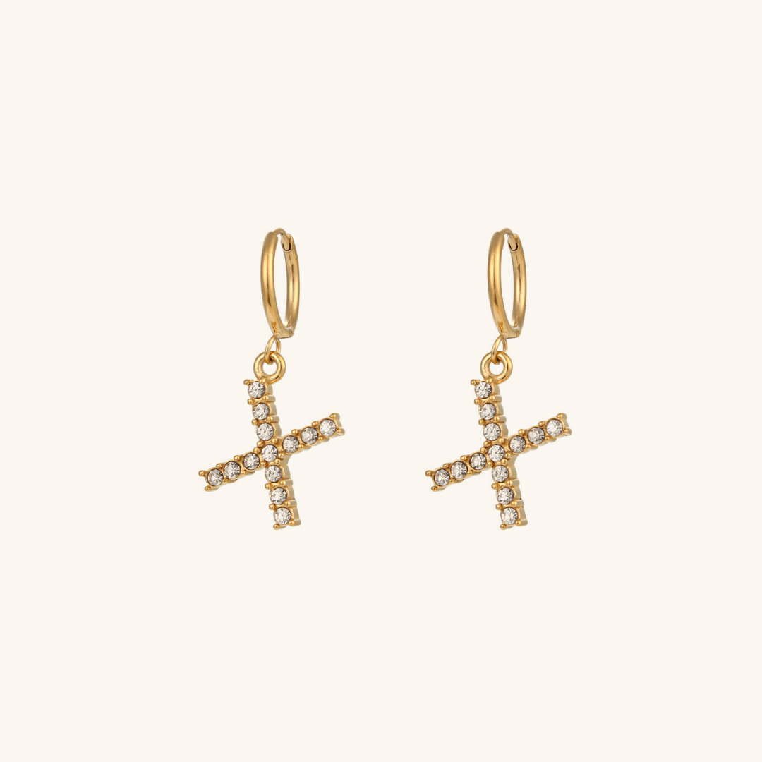 Wilhemina Initial Letter Earrings